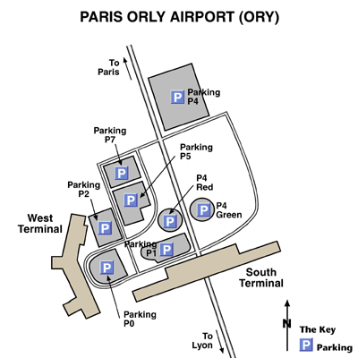 Paris Orly Airport Map